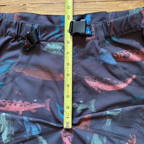 Kavu Shorts Mens Small Belted Outdoor Fish Hiking Trail Casual Summer‎ Quick Dry - Picture 8 of 10